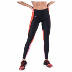 UA HG Armour Perforation Inset Leggings Black