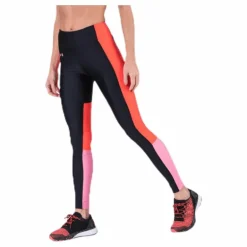 UA HG Armour Perforation Inset Leggings Black