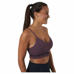 Ua Seamless Low Long Bra Ash Plum