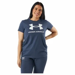 Ua Sportstyle Logo Ss Downpour Gray