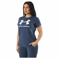 Ua Sportstyle Logo Ss Downpour Gray