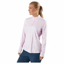 Ultimate365 Polo Long-Sleeve Top Bliss Lilac