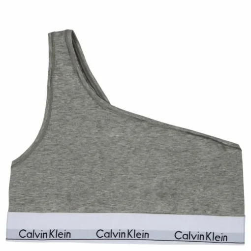 Unlined Bralette (one Shoulder Grey