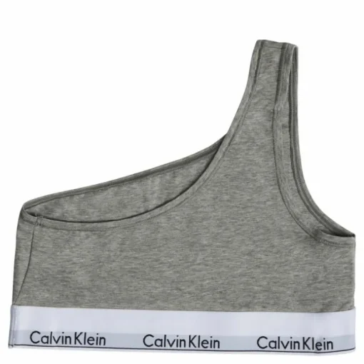 Unlined Bralette (one Shoulder Grey