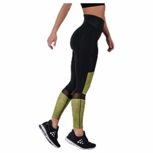 UNMTD High Waist Tights Black/Yellow