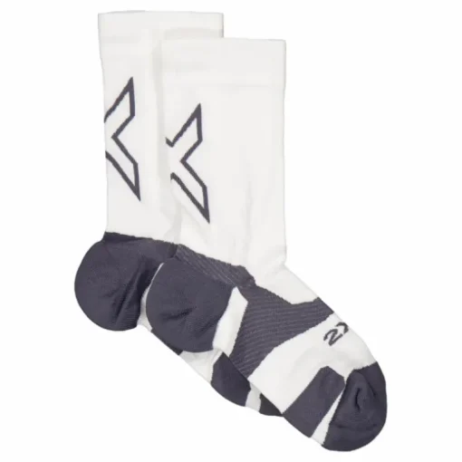 Vectr Light Cushion Crew Sock White/grey