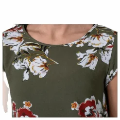 Vic Ss Aop Top Wvn Black
