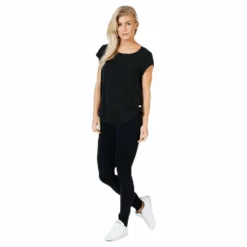 Vic S/S Solid Top Black