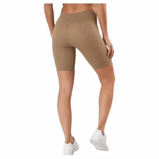 Vicky Rib Seamless Shorts Beige