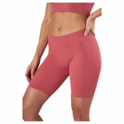 Vicky Rib Seamless Shorts Red
