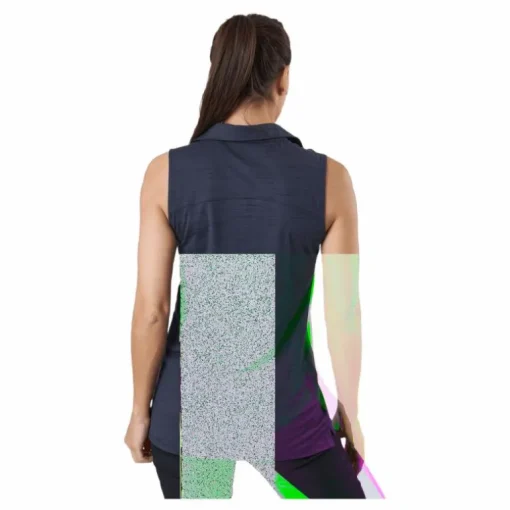 W Cloudspun Coast Sl Polo Navy Blazer Heather