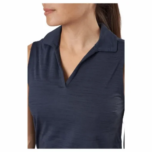 W Cloudspun Coast Sl Polo Navy Blazer Heather