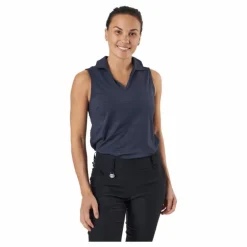 W Cloudspun Coast Sl Polo Navy Blazer Heather