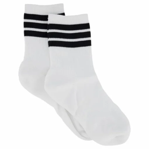 W Half Crew 3 Stp White
