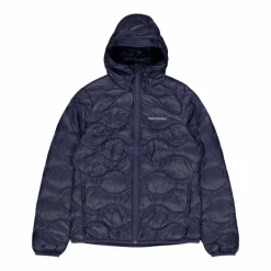 W Helium Down Hood Jacket Blue Shadow