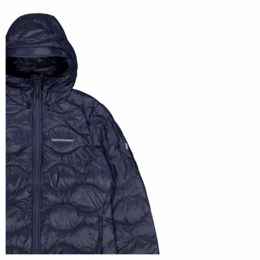 W Helium Down Hood Jacket Blue Shadow