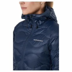 W Helium Down Hood Jacket Blue Shadow