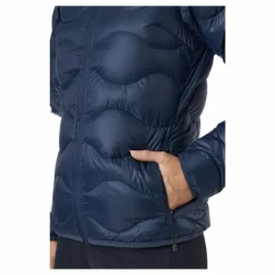 W Helium Down Hood Jacket Blue Shadow