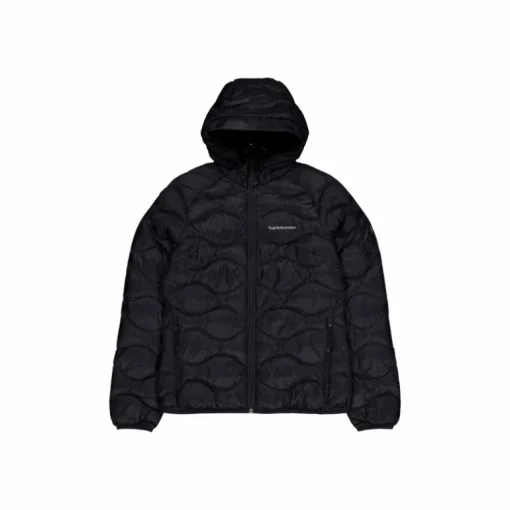 W Helium Down Hood Jacket Black