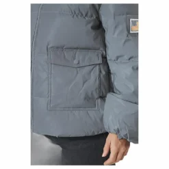 W. Hooded Reflective Puffer Ja Silver