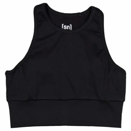 W Liquid Flow Top Black