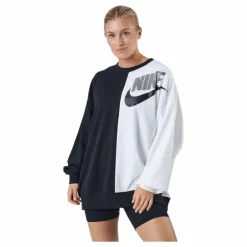 W Nsw Ft Flc Oos Crew Dnc Black/white
