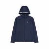 W Rider Mid Zip Hood Blue Shadow