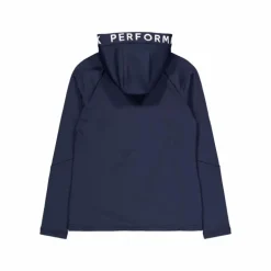 W Rider Mid Zip Hood Blue Shadow