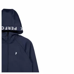W Rider Mid Zip Hood Blue Shadow