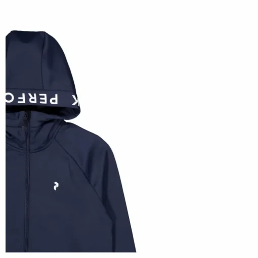 W Rider Mid Zip Hood Blue Shadow