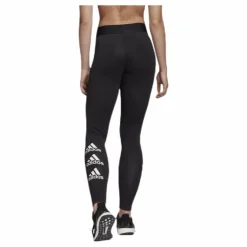 W Stacked Logo Cotton Tights Black / White