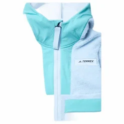 W Terrex Sherpa Fullzip Fleece Acid Mint / Halo Blue