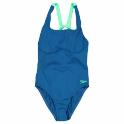 Womens Flex Band Swimsuit With Blue/green