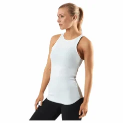 Yoga Luxe Rib Tank White