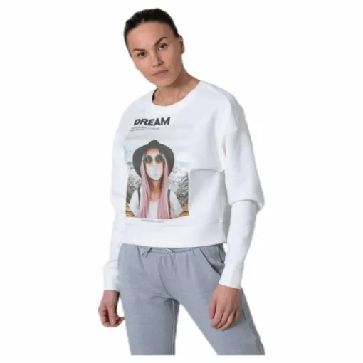 Ziggy L/S O-Neck Box Swt White